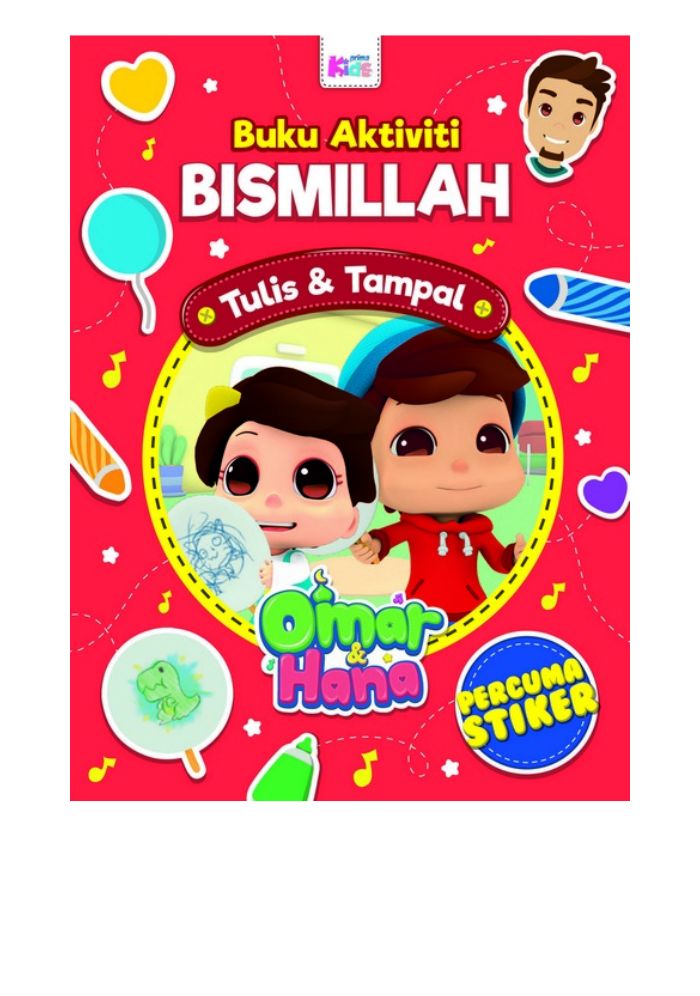 Buku Aktiviti Omar & Hana: Bismillah (Percuma stiker)&w=300&zc=1
