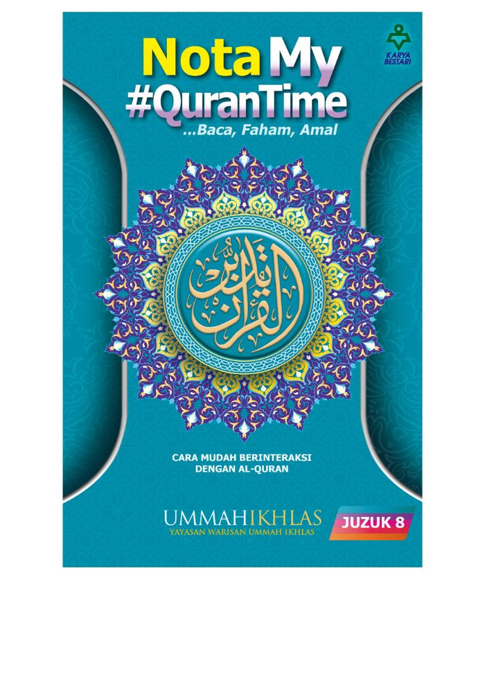 Nota My#QuranTime Juzuk 8