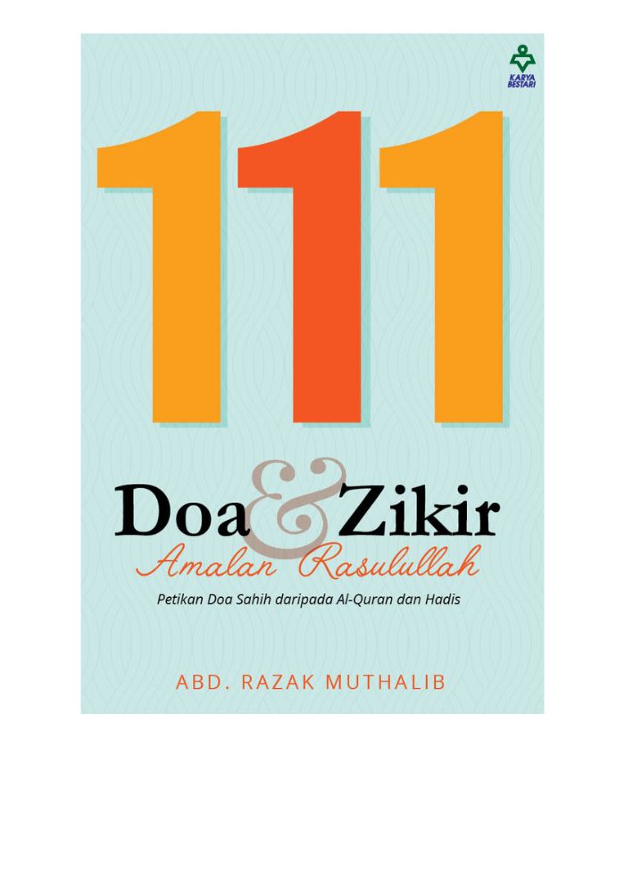 111 Doa & Zikir Amalan Rasulullah - Abd Razak Muthalib&w=300&zc=1
