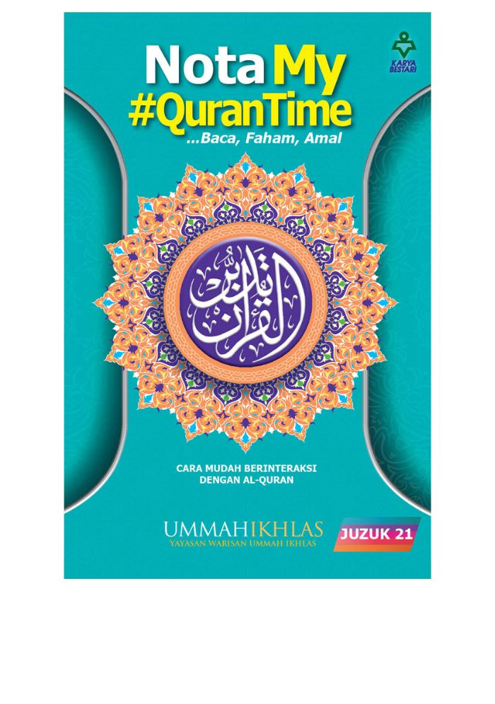 Nota My#QuranTime Juzuk 21