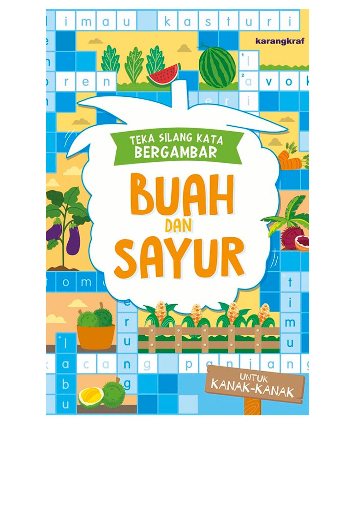 Teka Silang Kata Bergambar: Buah dan Sayur