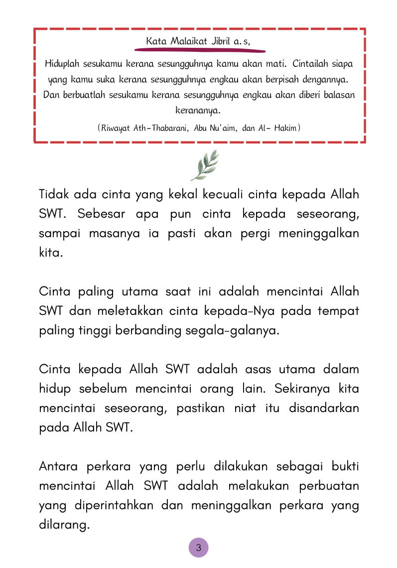 Nota Cinta Saya - Husbah Haris
