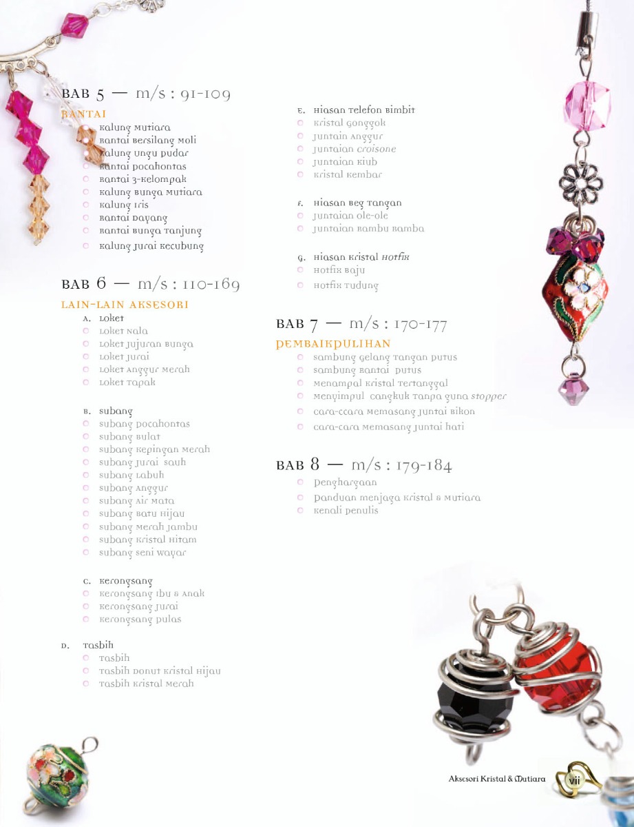 Aksesori Kristal & Mutiara Vol 2