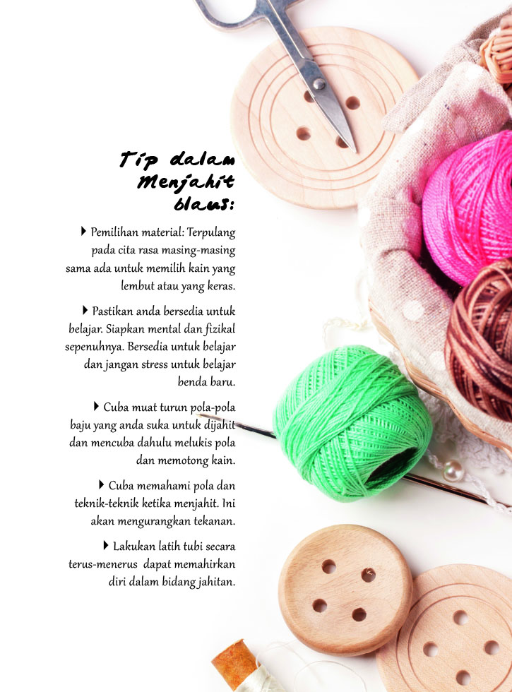 Oh! Mudahnya Jahit Blaus Moden