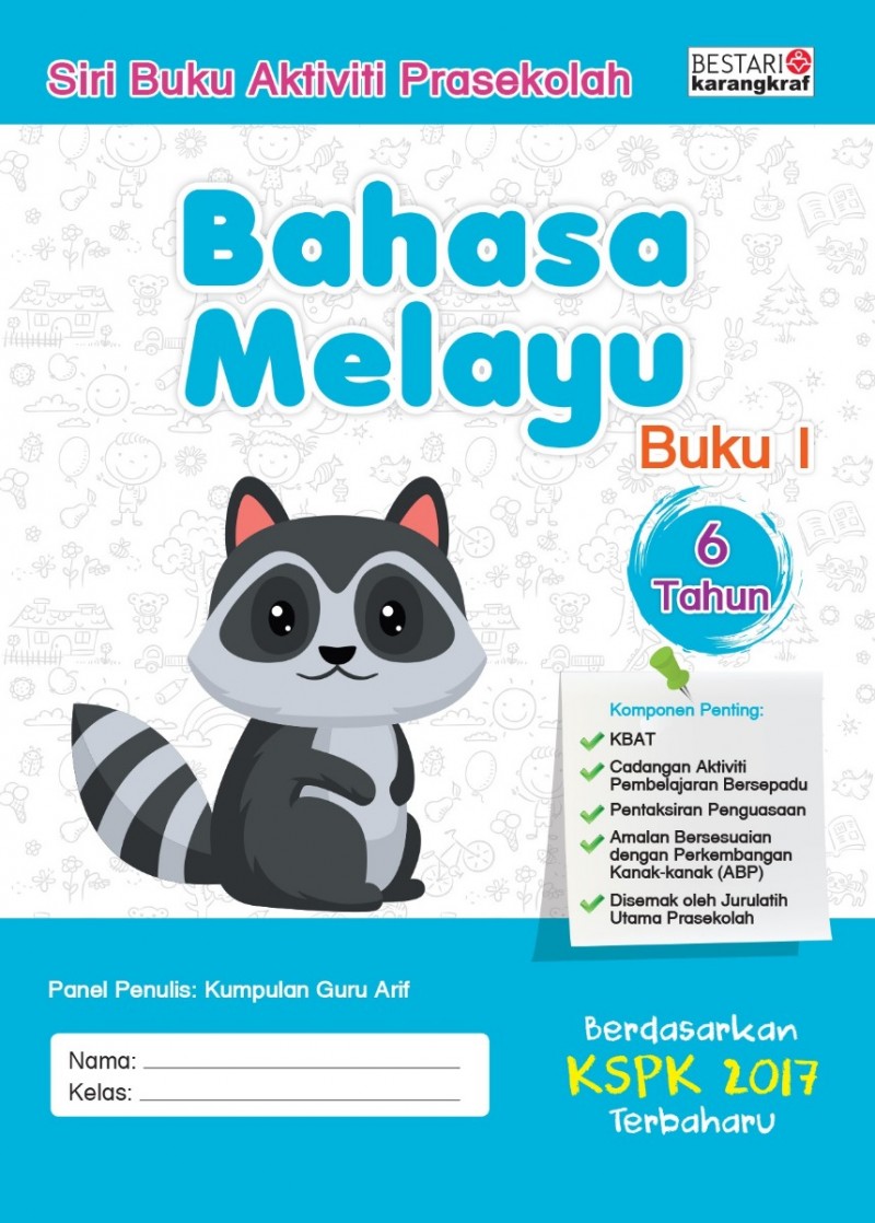 Buku Aktiviti Prasekolah 6 Tahun - Bahasa Melayu (Buku 1)