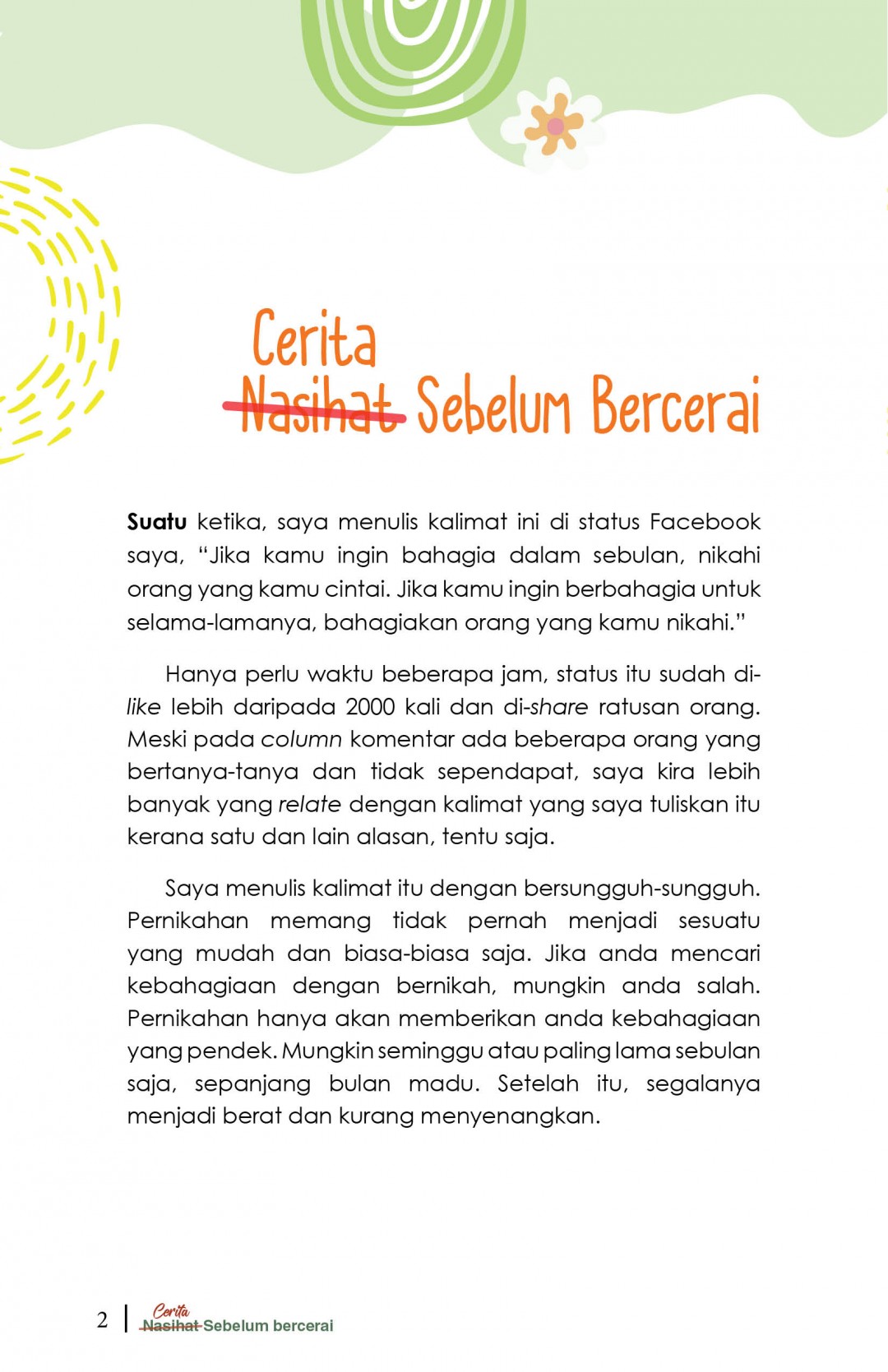 KB : Cerita Sebelum Bercerai