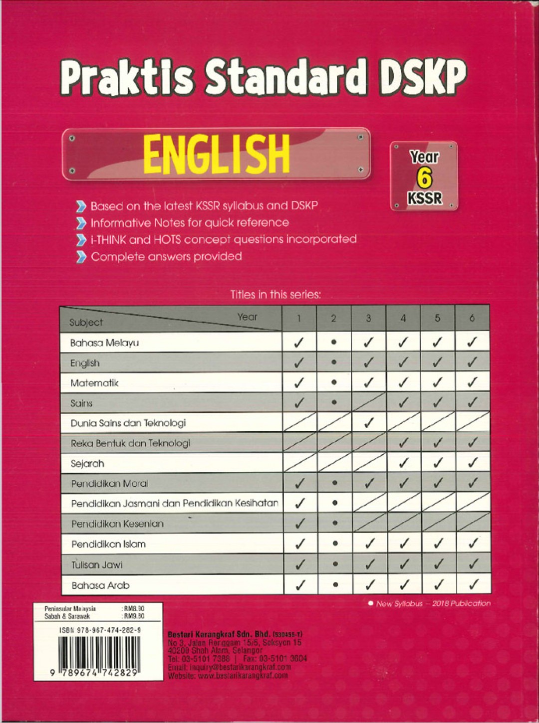 Praktis Standard Tahun 6 - English